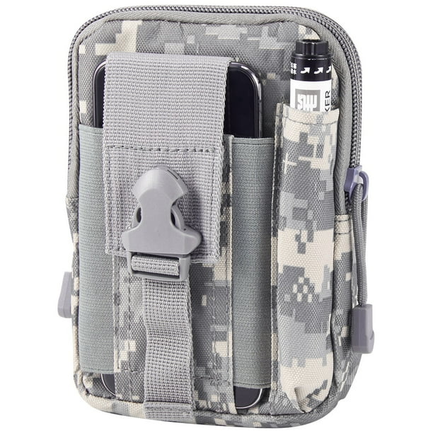 Tactical Multipurpose Pouch Army Camo Molle Bag Holster Cover Case Outdoor Waist Belt Military Gadget Hiking Pocket Zipper